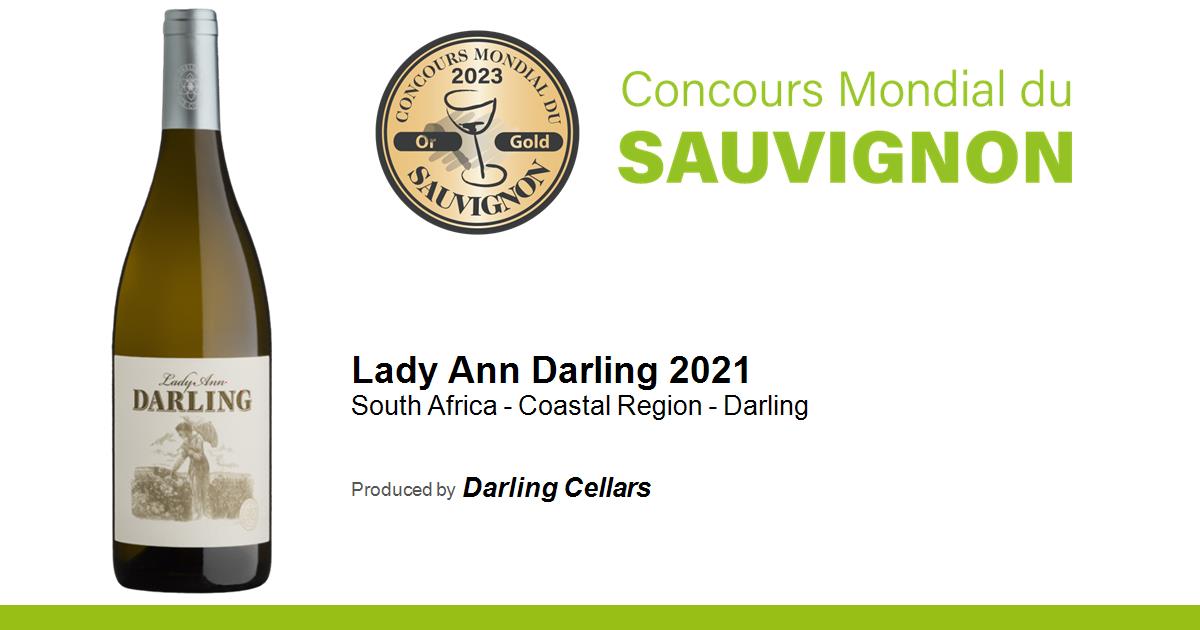 Lady Ann Darling 2021 • Concours Mondial du Sauvignon 2021